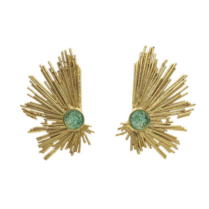 Pendientes Gran Vía Drusa Verde