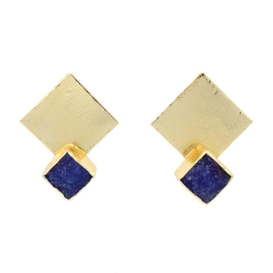 Pendientes Haiku Azul