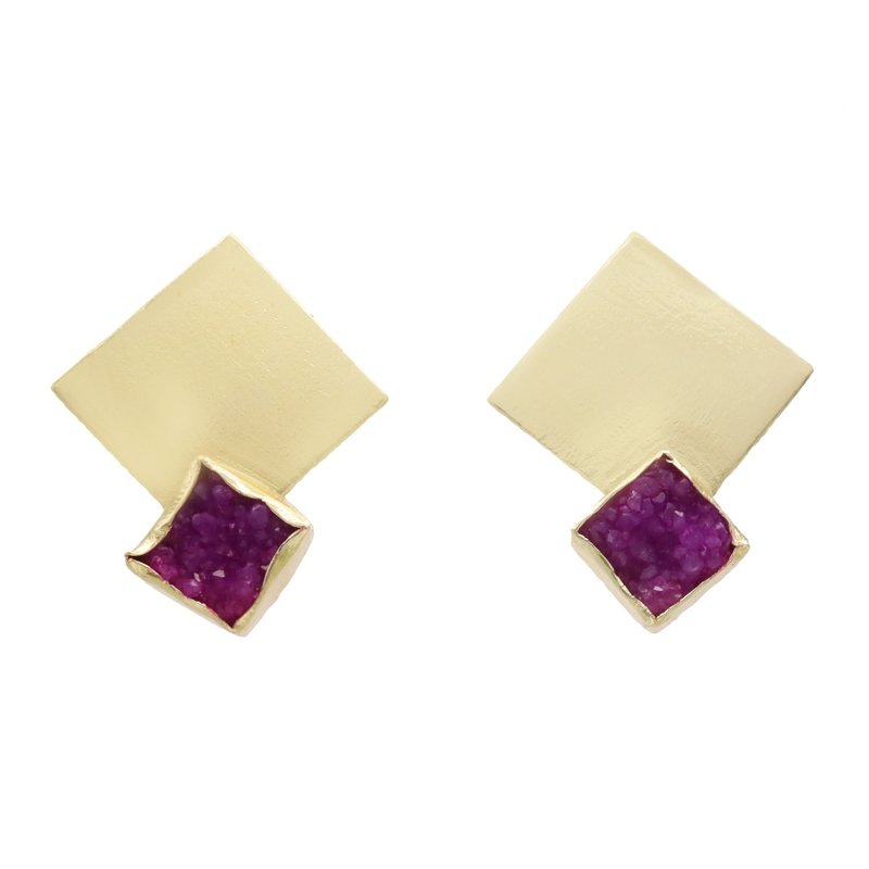 Pendientes Haiku Fucsia mo