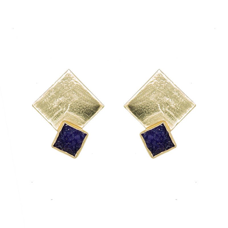 Pendientes Haiku Morado