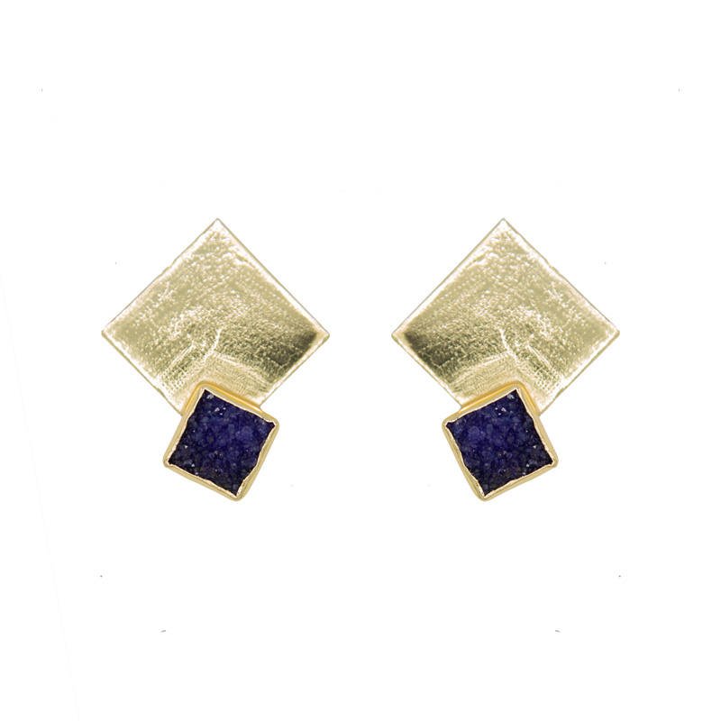 Pendientes Haiku Morado