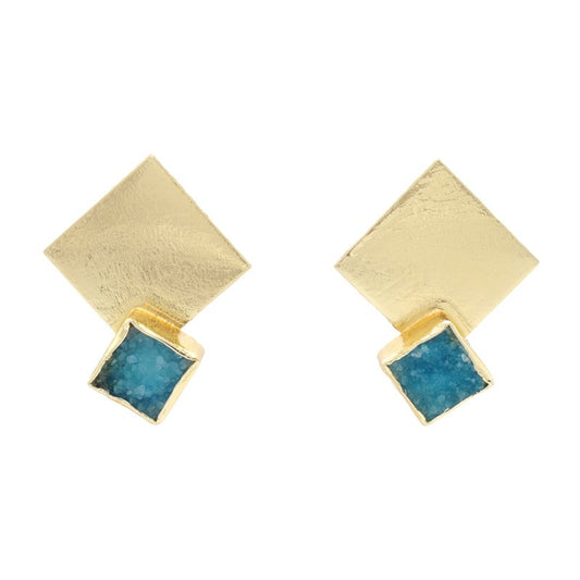 Pendientes Haiku Azul turquesa