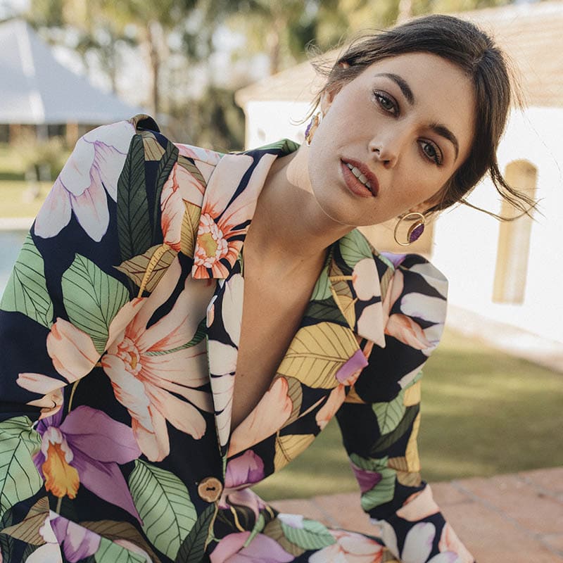 Pendientes Hera Morado