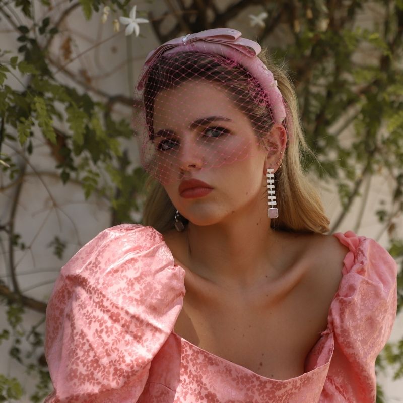 Pendientes Hiraya Rosa