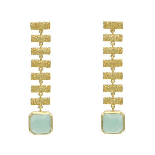 Pendientes Hiraya Verde agua