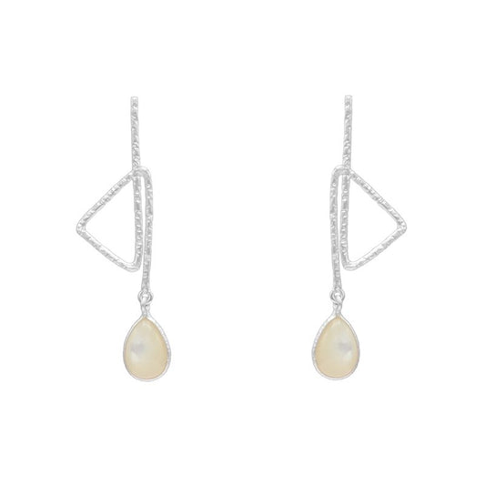 Pendientes Irene Plata Perla