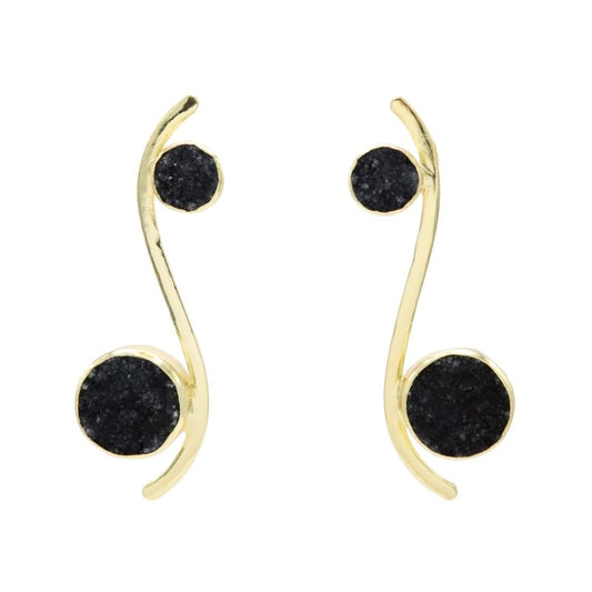 Pendientes Isis Negro