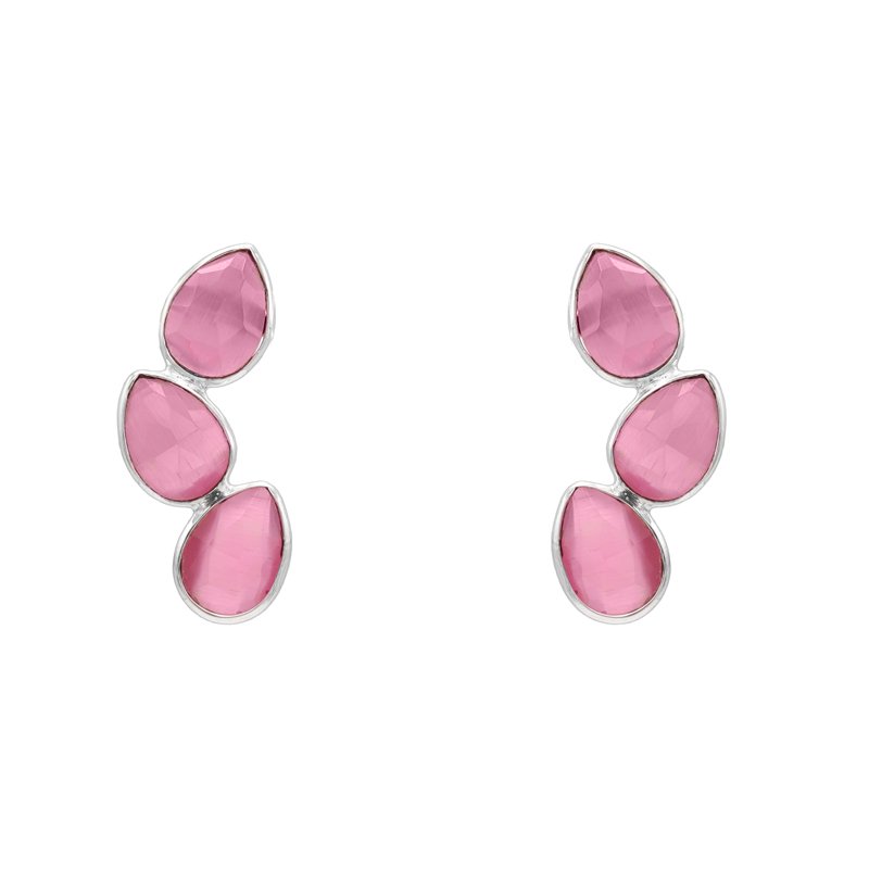 Pendientes Judit Iconic Plata Rosa