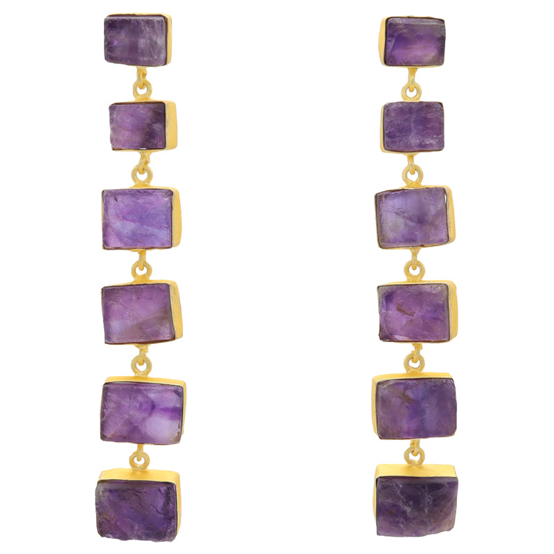 Pendientes Konic Morado Amatista