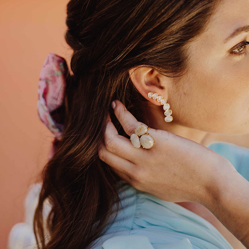 Pendientes Kurve Piedra Lunar