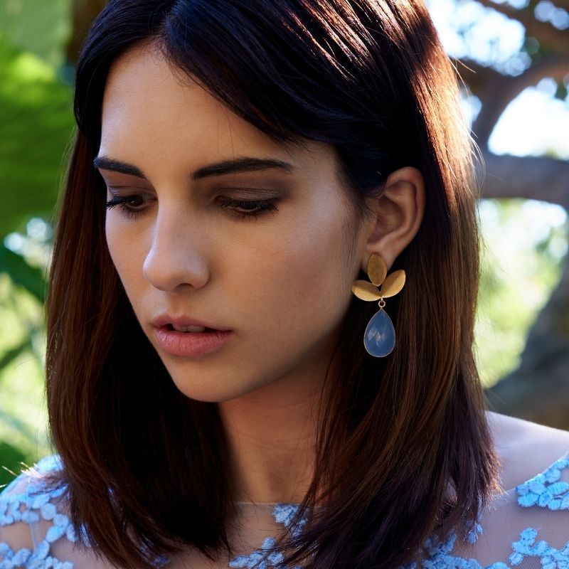 Pendientes Laguna Azul claro