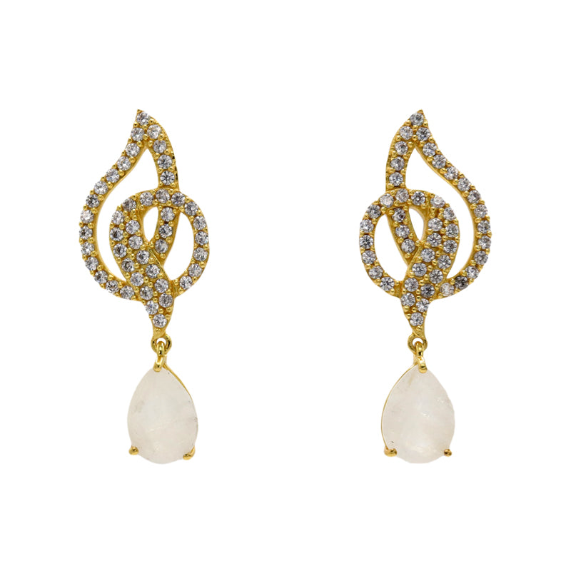 Pendientes Linares Piedra Lunar