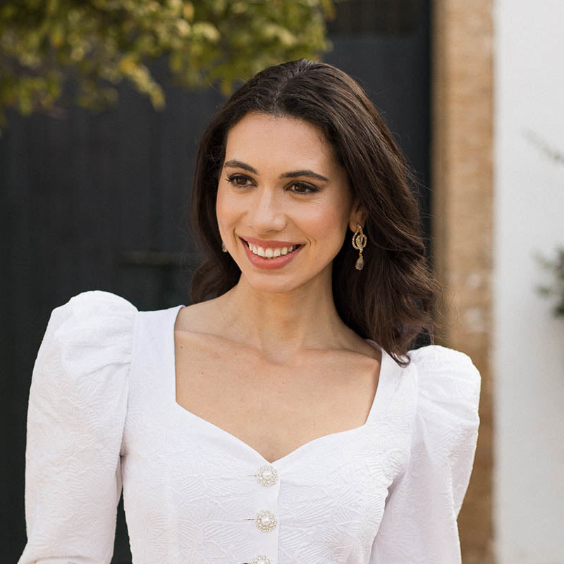 Pendientes Linares Piedra Lunar