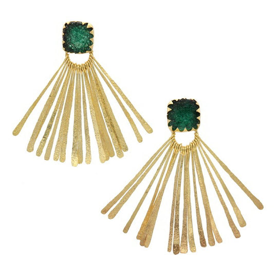 Pendientes Loreto Drusa Verde