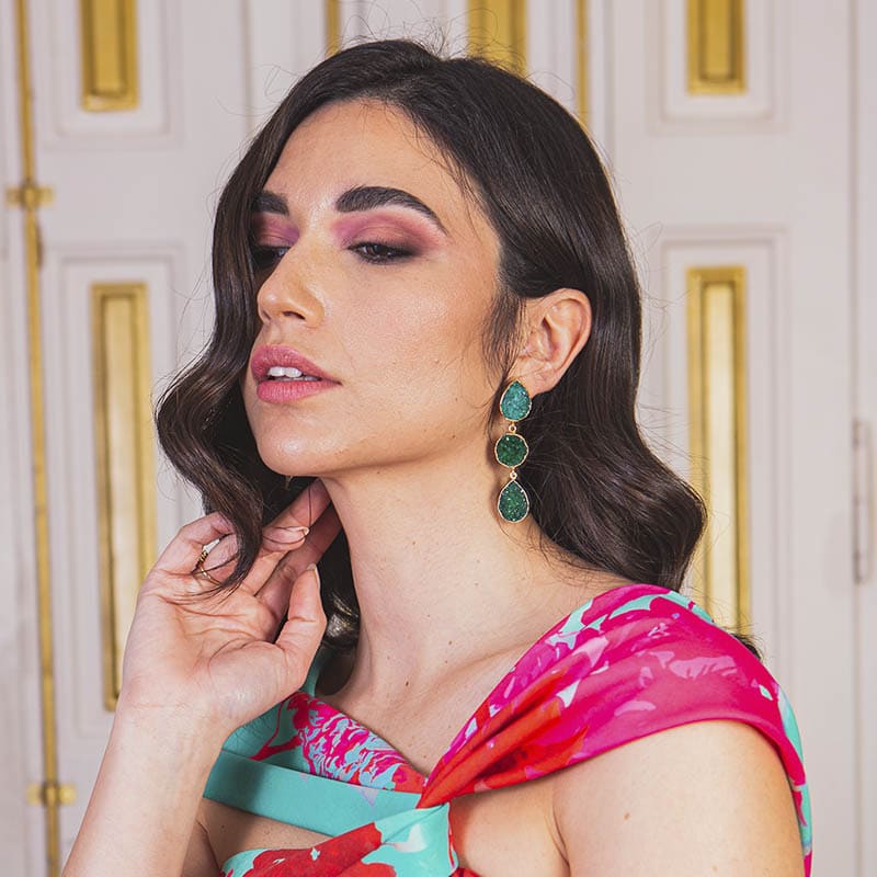 Pendientes Mademoiselle Verde