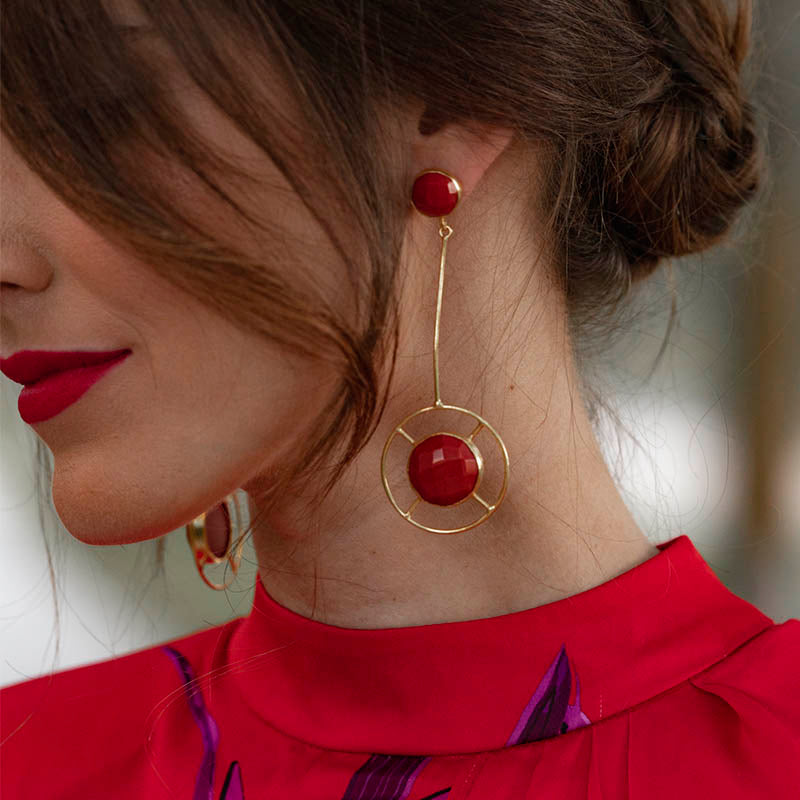 Pendientes Manuela Rojo