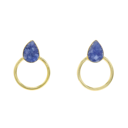 Pendientes Mini Diwa Azul