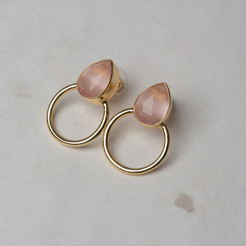 Pendientes Mini Diwa Ed. Limitada Pulida Rosa claro