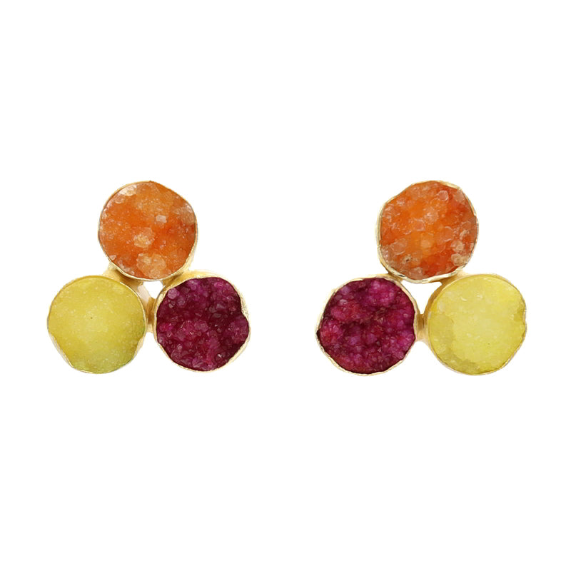 Pendientes Mumbai Drusa Multicolor Summer