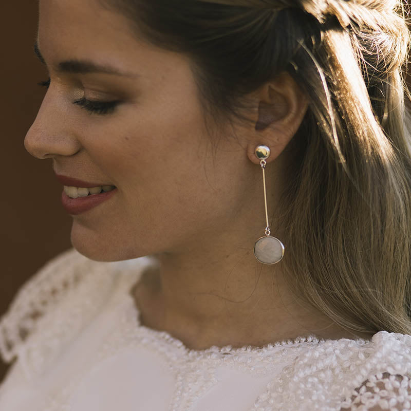 Pendientes Newton Verde agua