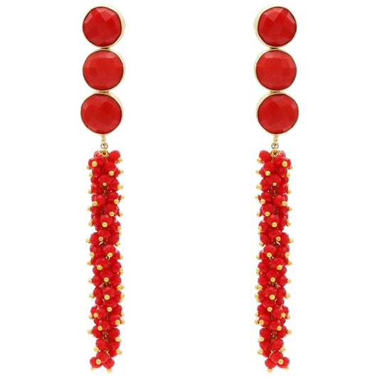 Pendientes Ocaso Rojo