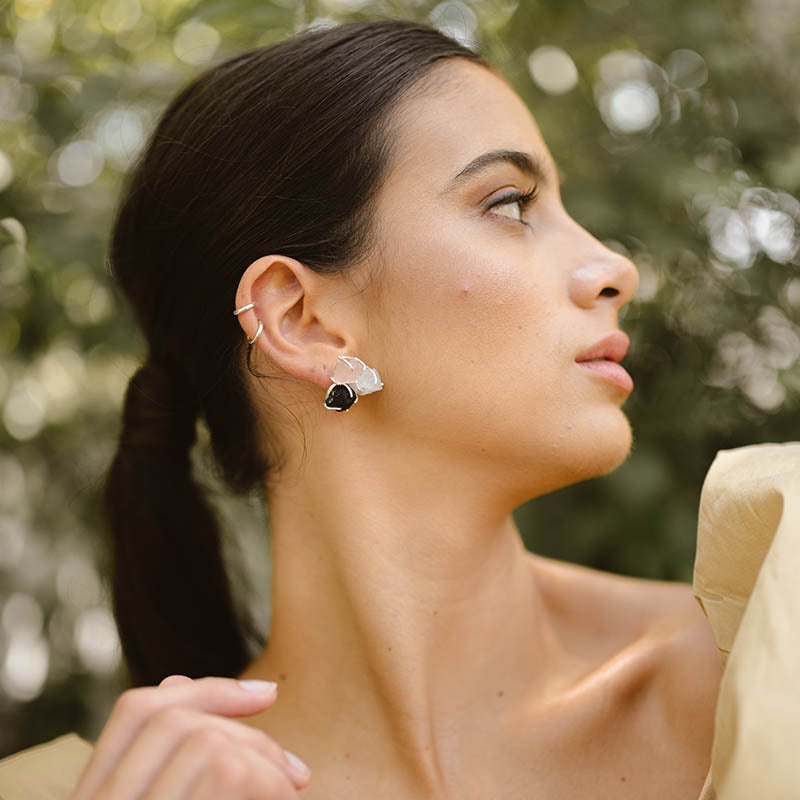 Pendientes Ohana Ed. Limitada Naranja, Labradorita y Verde Agua