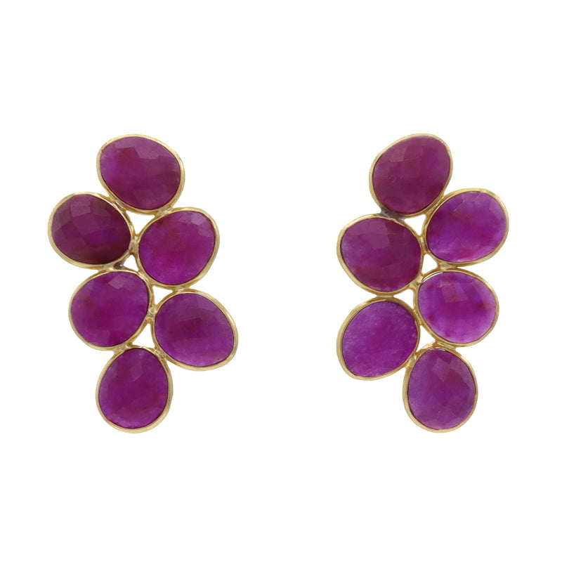 Pendientes Ondina Fucsia mo