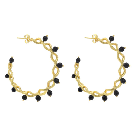 Pendientes Aros Olsen Negro