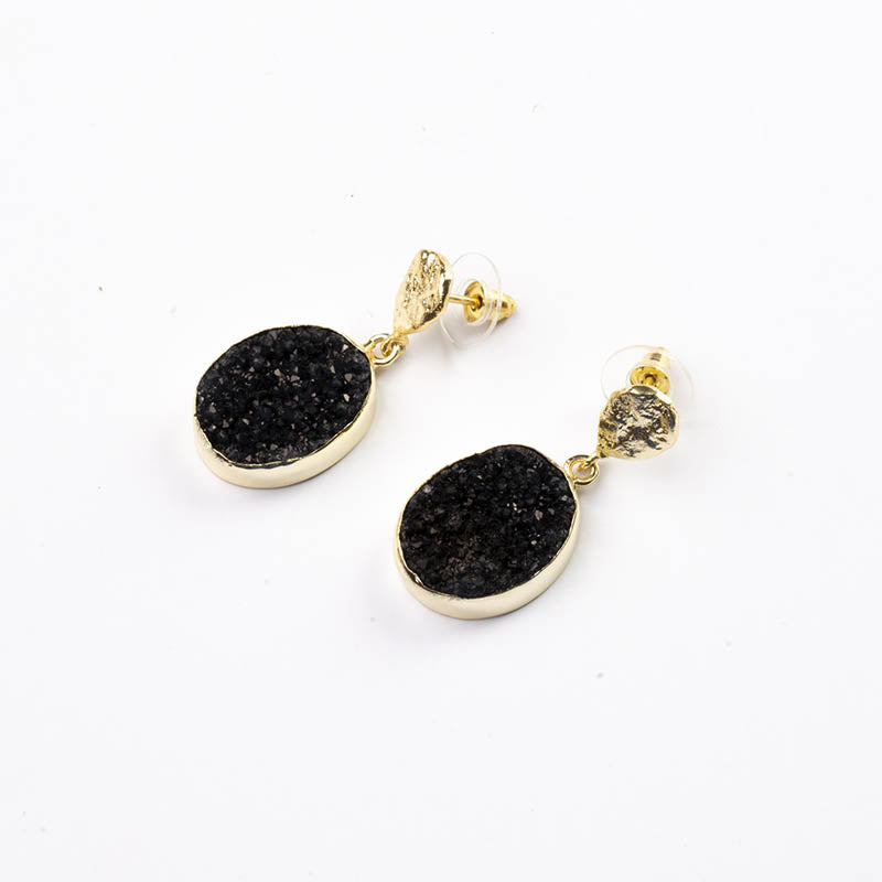 Pendientes Ovals Negro
