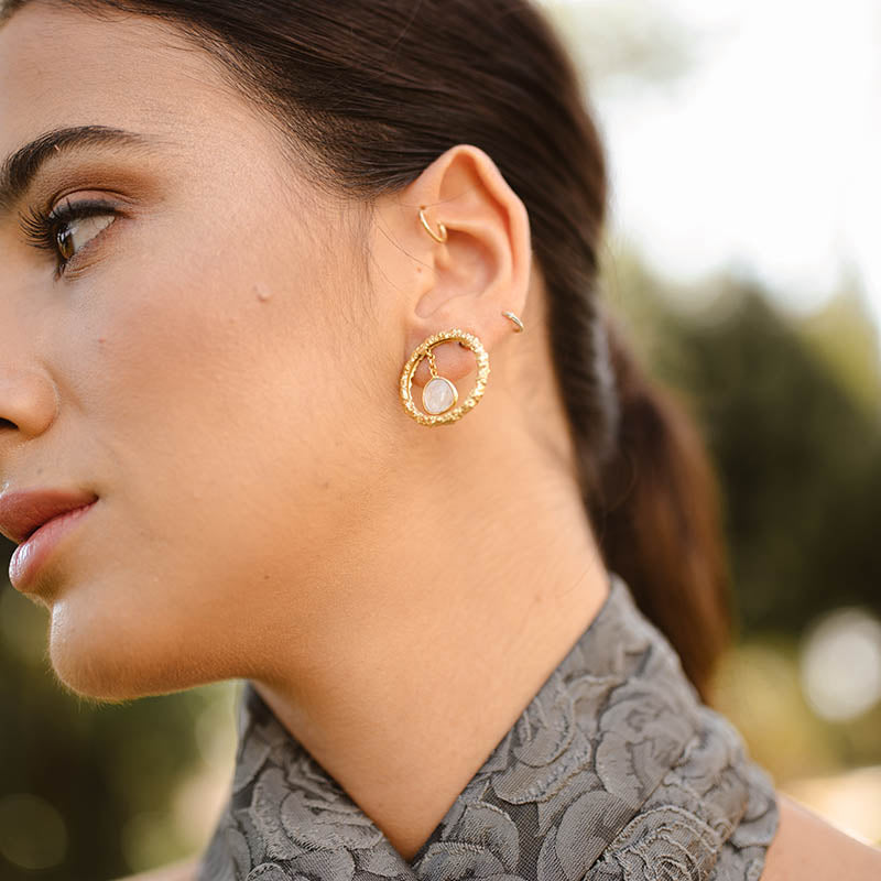 Pendientes Ovidio Piedra Lunar