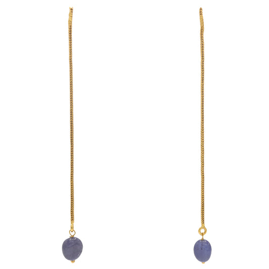 Pendientes Perseo Azul Tanzanita