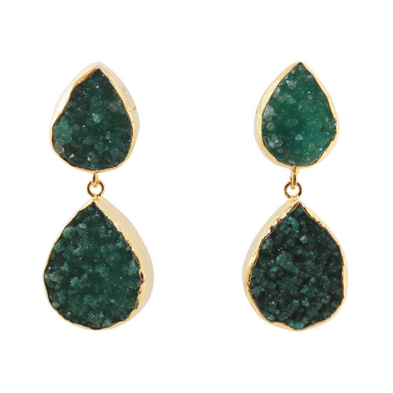 Pendientes Notredame Verde