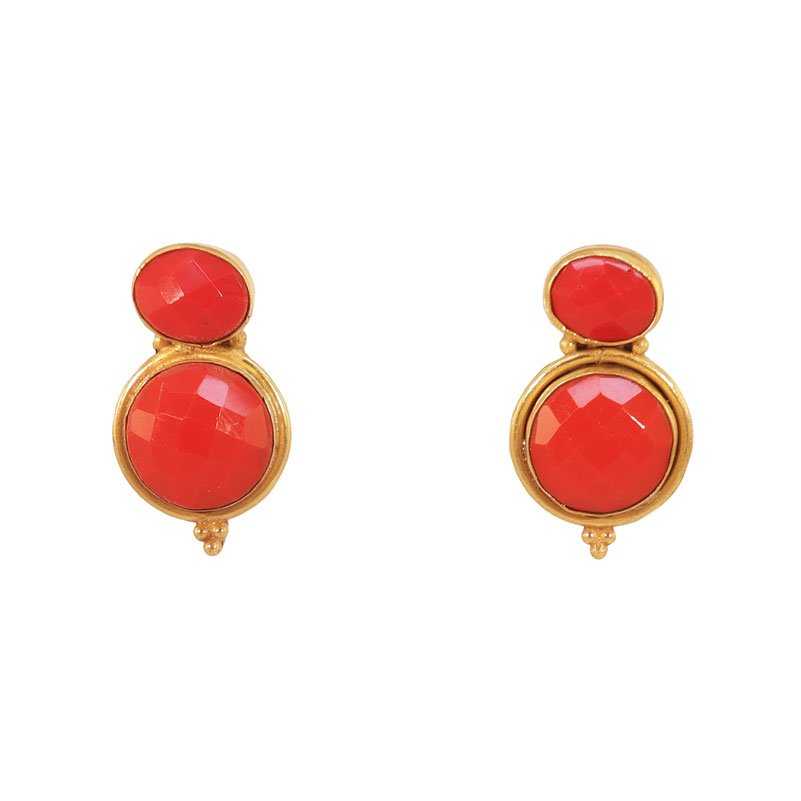 Pendientes Bubbles Rojo