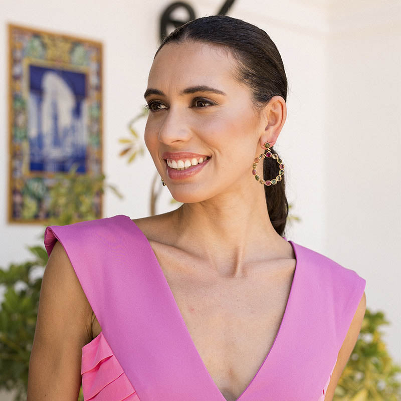 Pendientes Prolicolita Ed. Limitada Multicolor Turmalinas