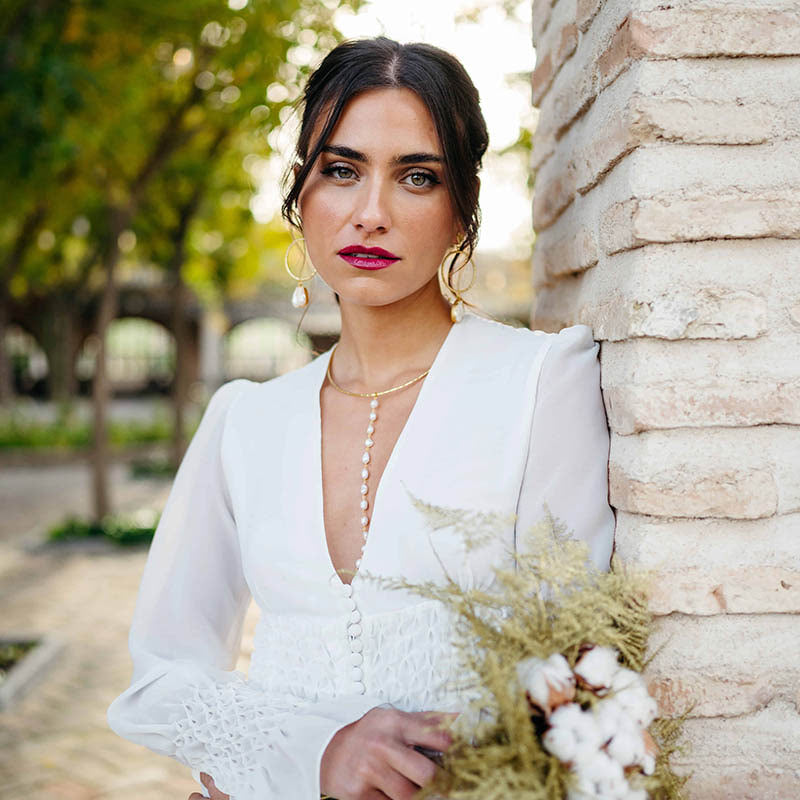 Collar Infinity Perlas