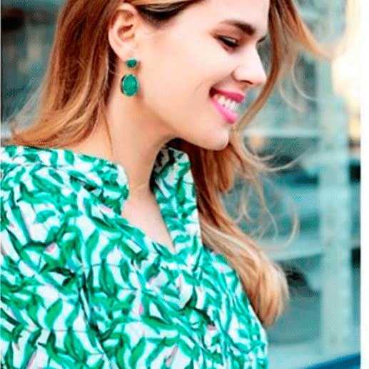 Pendientes Rupia Iconic Verde