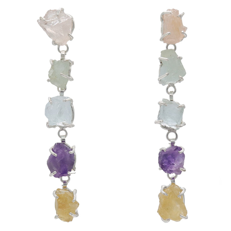 Pendientes Saint Plata Multicolor