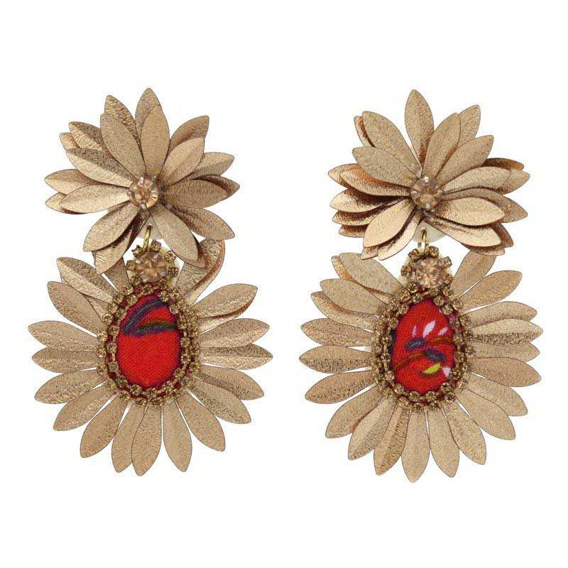 Pendientes Santalum Rojo