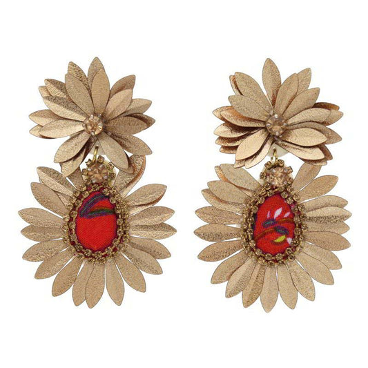 Pendientes Santalum Rojo
