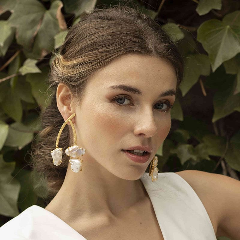 Pendientes Scuttle Perlas