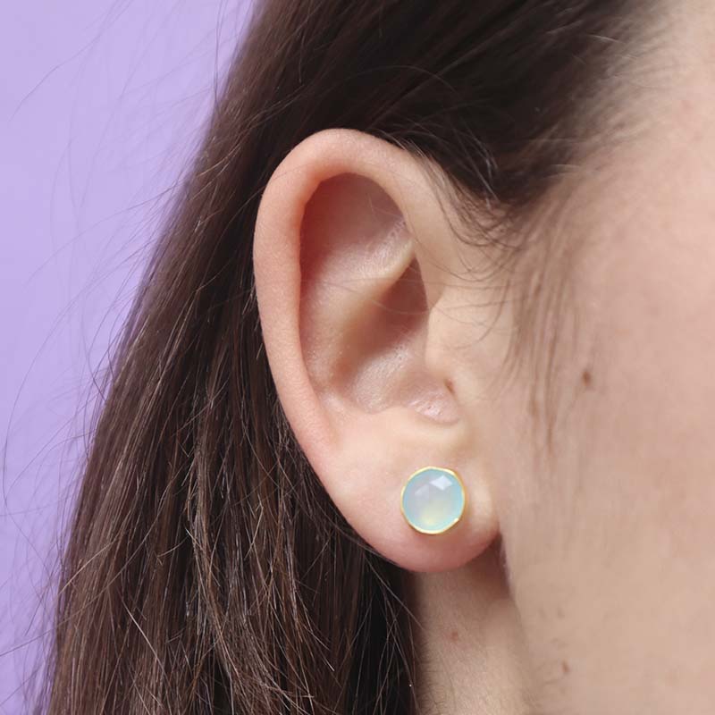 Pendientes Seed Verde Agua