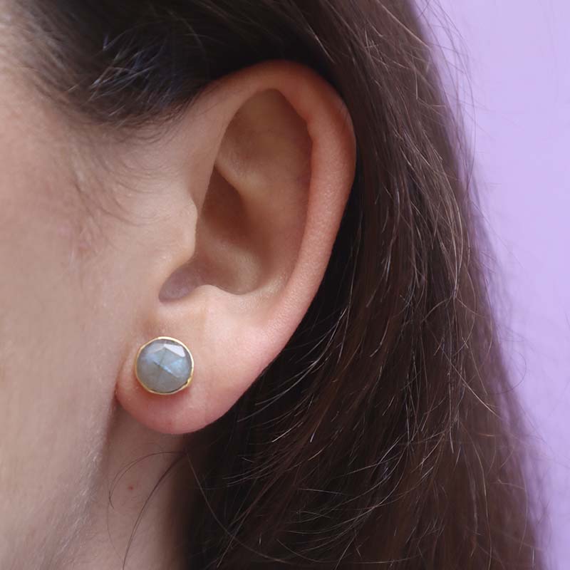 Pendientes Seed Labradorita