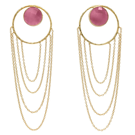 Pendientes Simbel Big Rosa dark