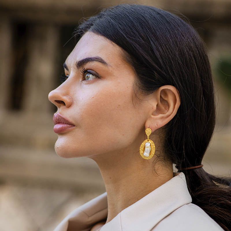 Pendientes Sipan Perla