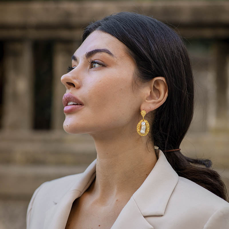 Pendientes Sipan Perla