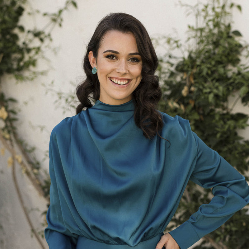 Pendientes Tillya Azul Apatite (de clip)