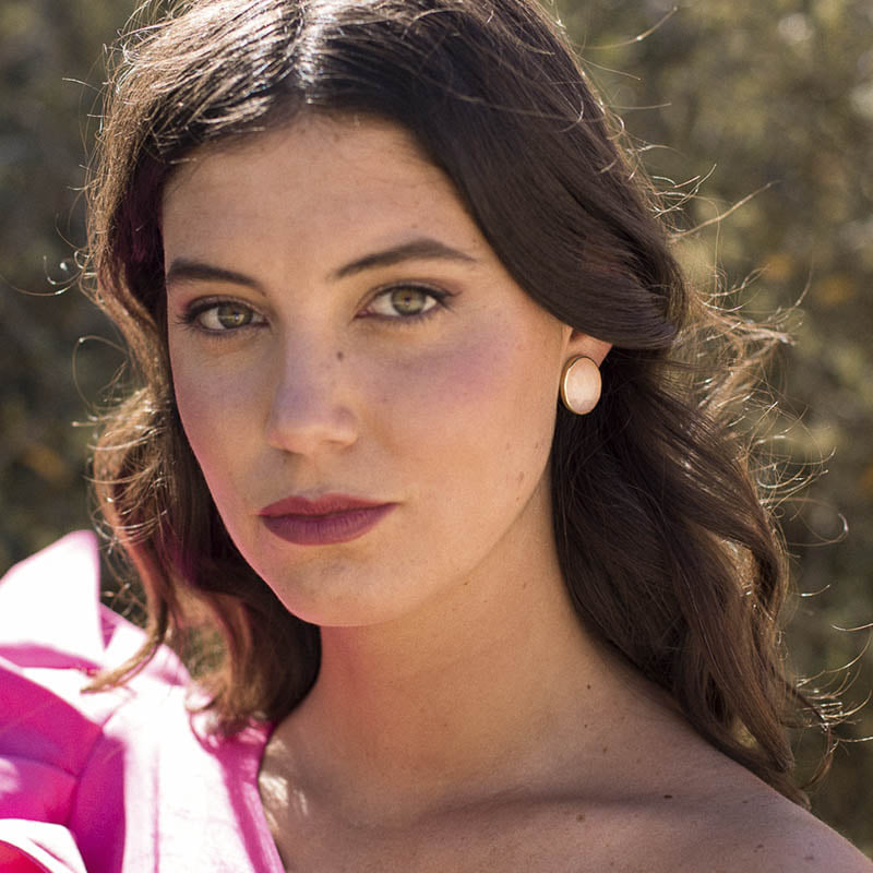 Pendientes Tillya Rosa (de clip)