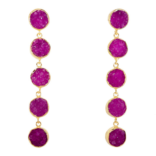 Pendientes Toledo Fucsia