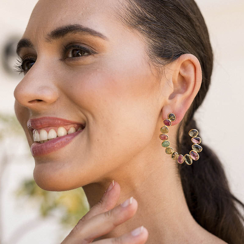 Pendientes Touramalli Ed. Limitada Multicolor Turmalinas