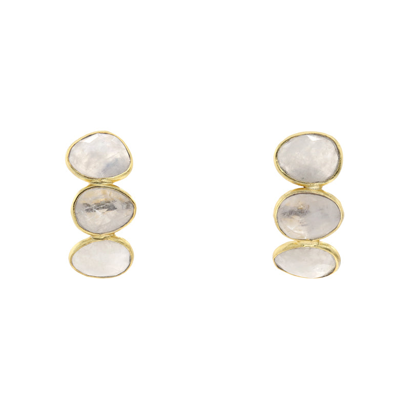 Pendientes Tube Piedra Lunar